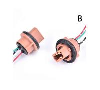 (B-7443) 2Pcs T20 7440 7443 Douille d'ampoule LED Connecteur d'adaptateur de douille LED Feu de stationnement