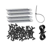 B Baosity 120 Pièces Crochets Lumière Crochets Suspendus Hangers Attaches POM Adaptés aux Décorations Lumineuses Jardin Maison Terrasse, Noir