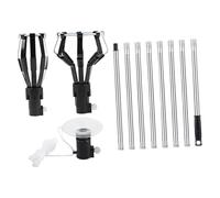 B Baosity 3 Pièces Changeur D'Ampoule Kit de Démontage Tête Interchangeable Pôle Extension Outil Polyvalent Solide pour Maison Bureau Chambre Hôtel, 8 sections