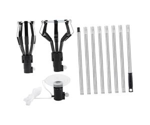B Baosity 3 Pièces Changeur D'Ampoule Kit de Démontage Tête Interchangeable Pôle Extension Outil Polyvalent Solide pour Maison Bureau Chambre Hôtel, 8 sections