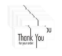 B Baosity 50 Cartes de Remerciement pour Votre Commande, Format 9 X 5,4 Cm, Style Moderne