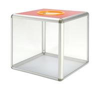 B Baosity Boîte de Tombola Boîte de Loterie Transparente Boîte de Suggestions D'installation Rapide Légère Étui de Commentaires pour Réunion de Rassemblemen, Petit