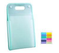 B Baosity Classeur Extensible Portable, Organisateur de Papier Polyvalent 36x24cm pour Fournitures de Bureau, Format Lettre A4 avec 13 Poches Extensibles, Vert