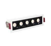 B Baosity Plafonnier LED Encastré, Encastré, Lumière Chaude, Idéal pour Le Salon, Une Entrée, Un Ou Une Chambre, Blanc 5 Lumières