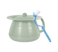 B Baosity Pot de Chambre Maison Pot à Uriner Ménage Seau de Toilette Portable avec Poignée Solide Couvercle Hermétique Nettoyage Facile pour Enfants Adultes Uti, Vert