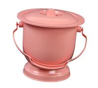 B Baosity Pot de Chambre Urinal Domestique Toilette Portable Seau de Nuit Bassin de Malade avec Poignée Intégrée pour Un Transport Facile Adapté Aux Enfants et, Rose