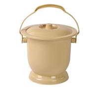 B Baosity Pot de Chambre Urinal Domestique Toilette Portable Seau de Nuit Bassin de Malade avec Poignée Intégrée pour Un Transport Facile Adapté Aux Enfants et, CafÉ