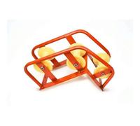 B Baosity Poulie Guidage Câble avec Roue Blanche Lisse Support en Acier Renforcé Axe Central et Douille d'Emboîtement pour Fils à, Poulie De Regard À Grande Courbure Roue En Nylon Ordinaire