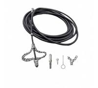 B Baosity Ressort de Nettoyage de Drain Déboucheur Manuel Serpent Canalisation Câble Spirale Outil Métal avec Fixations Multiples Adaptables Ressort Solide et, 5 Mètres