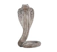 B Baosity Statuette de Serpent en Résine, Figurine de Collection Décorative, Sculpture de Serpent, Jouet pour Bureau Ou étagère D'intérieur Ou D'extérie, Brun