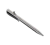 B Baosity Stylo à Bille Rétractable de Alliage de Titane, Idéal Comme Cadeau D'anniversaire. Pointe de 0,5 Mm, Mécanisme à Verrou. Parfait pour Les, Lumière brillante