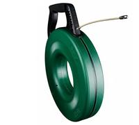 B Baosity Tire-fils Électrique Aiguille Passe-câble Enrouleur Outil Tire-câbles Conduit en Acier 3.0mm Flexible et Rigide avec Tête à Ressort pour Courbes à 90, 25M, Tête Rouleau
