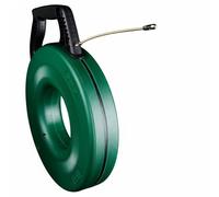 B Baosity Tire-fils Électrique Aiguille Passe-câble Enrouleur Outil Tire-câbles Conduit en Acier 3.0mm Flexible et Rigide avec Tête à Ressort pour Courbes à 90, 40M, Tête Roller
