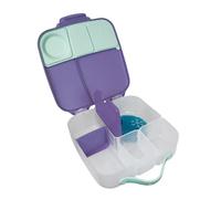 b.box Boite à Déjeuner Enfant | Boite Repas à Compartiments (4, dont 2 Étanches) | Grande Lunch Box avec Séparateur Amovible, Poche de Gel Réfrigérant | Idéale pour l'École | 3 ans et + | 2 L