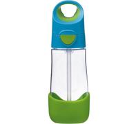 b.box Bottle with Straw gourde avec paille Blue Green 450 ml