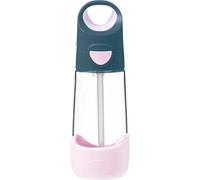 b.box Bottle with Straw gourde avec paille Indigo Pink 450 ml