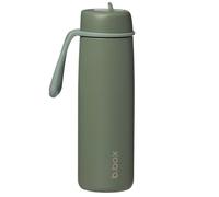 B.box | Gourde bouteille isotherme en inox avec paille 690 ml Vert - 26 x 11 x 11 cm