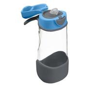 B.BOX - Gourde enfant en Tritan ™ - Bouteille Enfant avec Bec Souple Anti-Fuite - Pratique pour le Sport, la Voiture, l'Ecole.- Sans BPA - 450 ml - Dès 12 mois - Blue Slate