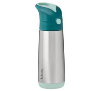 b.box Gourde Isotherme | Acier Inoxydable à Double Paroi | Garde les Boissons Froides Jusqu'à 15 Heures, Chaudes Jusqu'à 8 Heures | 500 ml, Forêt Émeraude