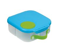 b.box Mini boîte à déjeuner | Boîte à bento avec 3 compartiments (2 étanches) | Idéale pour les tout-petits, les repas et les collations | Convient aux fruits entiers | Sans BPA - Brise océanique