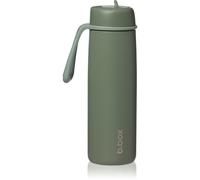b.box Stainless Steel Thermos Bottle bouteille isotherme avec paille Olive 1 pcs