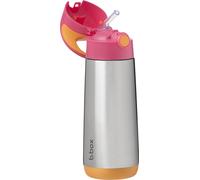 B.box Thermos à boire avec paille 500 ml rose orange