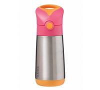 b.box Thermos Mini bouteille isotherme avec paille Pink Orange 350 ml