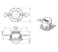 B.E.G. BEG Détecteur de présence PD4-M-2C-Hos-FR 92760 92760