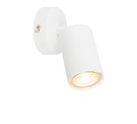 B.K.Licht - Applique LED intérieure orientable, 3000K blanc chaud, 2W, 450 lumens, env. 50.000h de lumière, lampe lecture, salon, lampe, applique, cuisine, 8x15,5 cm,