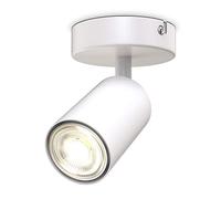 B.K.Licht I spot plafond I pivotant I orientable I GU10 I blanc mat I livré sans ampoule