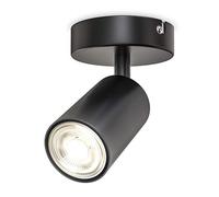 B.K.Licht I Spot plafond I pivotant I orientable I GU10 I noir-mat I livré sans ampoule