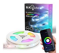 B.K.Licht I Wifi RGBIC LED Strip 10 m I App control I music sensor I lightbar I LED running light I RGBIC LED strip I compatible with Alexa I smart LED band I self-adhesive