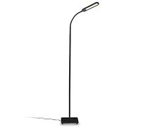 B.K.Licht lampadaire salon, platine LED 6,5W, luminosité réglable, tête flexible, choix de lumière: blanc chaud, neutre ou froid, fonction TOUCH, lampadaire moderne chambre bureau salle à manger