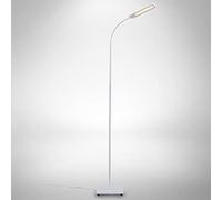 B.K.Licht lampadaire salon, platine LED 6,5W, luminosité réglable, tête flexible, choix de lumière: blanc chaud, neutre ou froid, fonction TOUCH, lampadaire moderne chambre bureau salle à manger