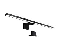 B.K.Licht lampe miroir LED, lampe armoire, applique salle de bain, lumière blanche neutre 4000 Kelvin, 8W, 780lm, IP44, largeur 600 mm, noire