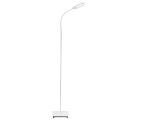 B.K.Licht lampe sur pied salon, platine LED 8W, luminosité réglable, tête flexible, choix de lumière: blanc chaud, neutre ou froid, fonction TOUCH, lampadaire moderne chambre bureau salle à manger
