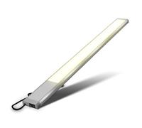 B.K.Licht - Lumière cuisine sous meuble avec interrupteur marche/arrêt, couleur de lumière blanc chaud, câble de connexion inclus, éclairage LED cuisine sous meuble, 57,5x4,9x1,3 cm, couleur titane