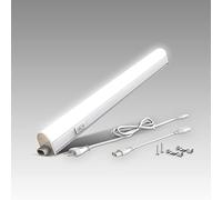 B.K.Licht réglette LED pour cuisine et atelier, LED 4W, longueur 313mm, 400 Lm, lumière blanche neutre 4000K