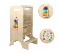 B.LIVEM Tour d Observation Enfant Réglable en Hauteur Tour d'observation Montessori Chaise Montessori Enfant À Partir de 12 Mois