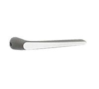 B?quille simple en aluminium finition blanc carr? de 8 pour Ensemble sur plaque porte pali?re