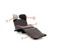 B - Revêtement additionnel Housse de protection pour l'appui-tête droit pour Wink Cassina Popeline violette - CASSINA 111 03 13E062