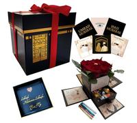 B & S Bismillah and Smile Premium Kaaba boîte cadeau pour Hajj & Umrah - Ensemble élégant avec 2 rubans cadeaux en satin & 4 marqueurs métalliques