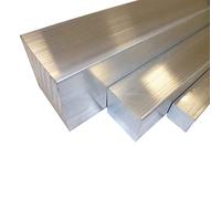 B & T métal aluminium carré 10 x 10 mm alcumgpb (2007) Lot de 3 à barre de 995 mm (3 mtr. geteilt) de perçage et rotatif Qual ität