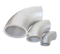 B & T métal aluminium Tuyau coudé 90 ° de Ø 25 jusqu'à Ø 110 mm Différentes tailles de soudage Arc Type 3 Genoux ALMgsi0,5