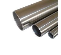 B & T métal tube rond de längsnahtgeschweißt Ø 42.4 x 2.0 mm - Longueur env. 2000 mm 1.4301 acier inoxydable poli K240