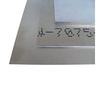 B&T Metall - Tôle d'aluminium épaisseur 5 mm Très résistante F 50 (7075) Plaque Alu Embouti Brut naturel Découpage sur mesure