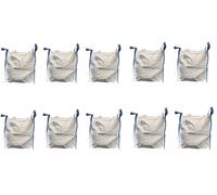 B teurobrecher Big Bag Sac de transport 10 pièces 60 x 60 x 60 cm | Pour déchets de construction, bois, déchets de jardin, sable, capacité de charge 1000 kg