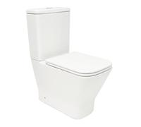 B-Way Kit complet WC à poser vario avec chasse d'eau Vortex + réservoir de chasse + abattant SoftClose, blanc (SAT2168STORP)