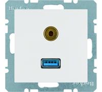 B.X MODULE BLANC USB/ 3.5MM AUDIO FEMELLE B.QUADRAT 3315398989
