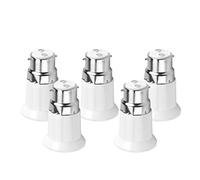 B22 Mâle Vers E27 Ampoule Prise Femelle Adaptateur Convertisseur, 5 Pcs Lumière Guides De Pied De Lampe Aucun Risque D'Incendie